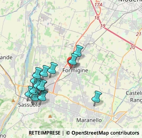 Mappa Via del Tricolore, 41043 Formigine MO, Italia (4.21667)