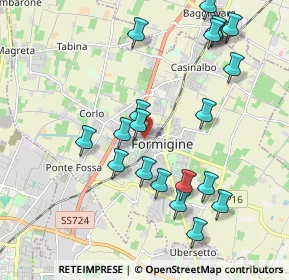 Mappa Via del Tricolore, 41043 Formigine MO, Italia (2.1675)