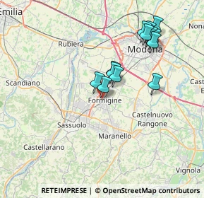 Mappa Via del Tricolore, 41043 Formigine MO, Italia (7.04615)