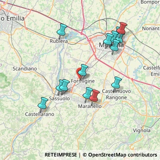 Mappa Via H. Pagani, 41043 Formigine MO, Italia (8.09214)