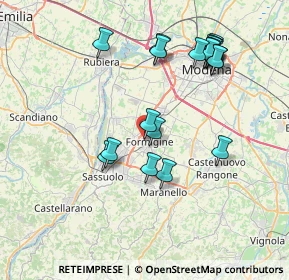 Mappa Piazza Unità D'Italia, 41043 Formigine MO, Italia (7.9605)