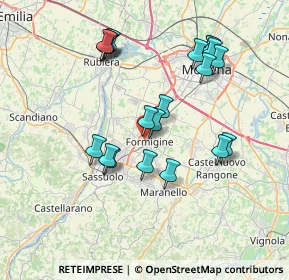 Mappa Via H. Pagani, 41043 Formigine MO, Italia (7.307)