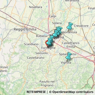 Mappa Via H. Pagani, 41043 Formigine MO, Italia (7.41667)
