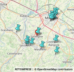 Mappa Via Marconi, 41043 Formigine MO, Italia (7.938)