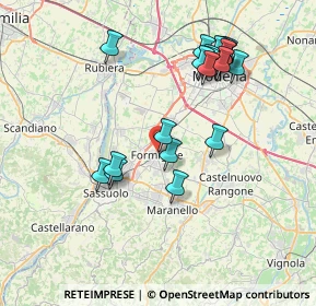 Mappa Via Marconi, 41043 Formigine MO, Italia (7.697)