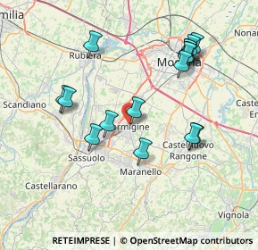 Mappa Via Marconi, 41043 Formigine MO, Italia (7.74563)