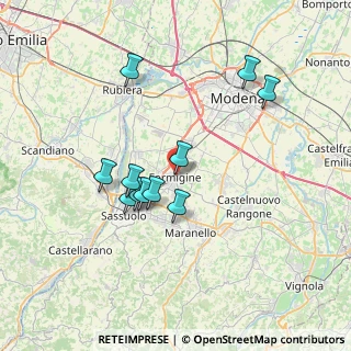 Mappa Via Marconi, 41043 Formigine MO, Italia (6.45455)