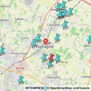 Mappa Piazza Alcide de Gasperi, 41043 Formigine MO, Italia (2.976)
