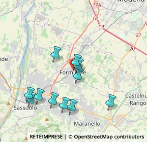 Mappa Piazza Alcide de Gasperi, 41043 Formigine MO, Italia (3.79636)