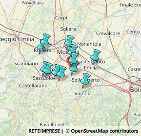 Mappa Strada S. Martino di Mugnano, 41126 Portile MO, Italia (9.03583)