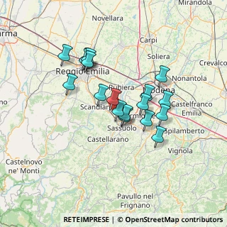 Mappa 42013 Casalgrande RE, Italia (11.63778)