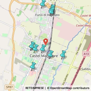 Mappa Via IV Novembre, 40013 Castel Maggiore BO, Italia (1.08545)