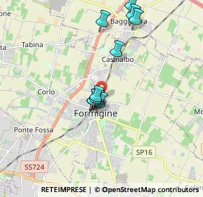 Mappa Via della Resistenza, 41043 Formigine MO, Italia (1.45333)