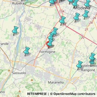 Mappa Via della Resistenza, 41043 Formigine MO, Italia (6.7385)