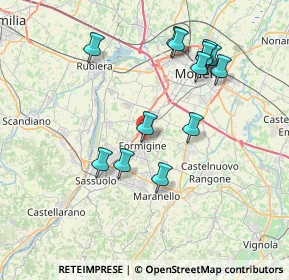 Mappa Via della Resistenza, 41043 Formigine MO, Italia (7.60385)