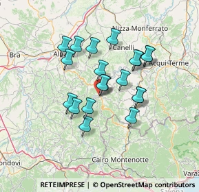 Mappa Piazza Castello, 12074 Cortemilia CN, Italia (11.4045)