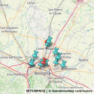 Mappa Via Gramsci, 40013 Bologna BO, Italia (6.79083)