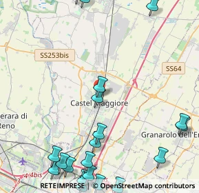 Mappa Via Gramsci, 40013 Bologna BO, Italia (6.325)