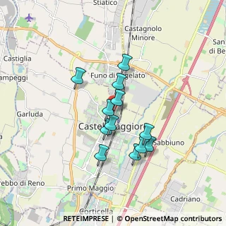 Mappa Via Gramsci, 40013 Bologna BO, Italia (1.3875)