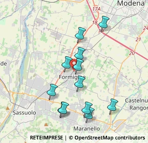 Mappa Via Filippo Turati, 41043 Formigine MO, Italia (3.645)