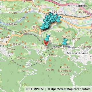 Mappa Regione Marchette, 10050 Gravere TO, Italia (0.8787)