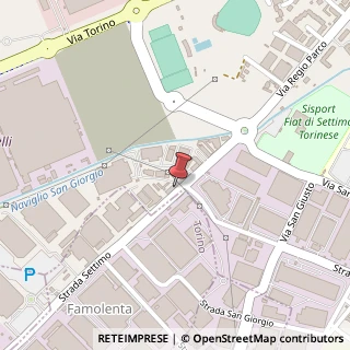 Mappa Via Regio Parco, 110, 10036 Settimo Torinese, Torino (Piemonte)