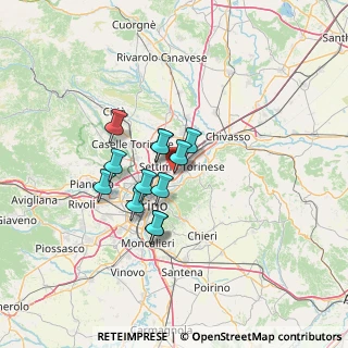 Mappa Via S. Daniele, 10036 Settimo Torinese TO, Italia (9.45167)