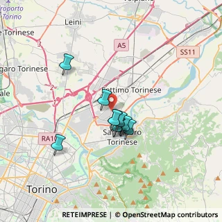 Mappa Via S. Daniele, 10036 Settimo Torinese TO, Italia (2.45636)