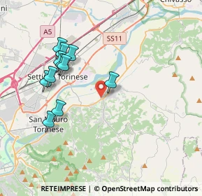 Mappa Via Torino, 10090 Castiglione Torinese TO, Italia (3.78)