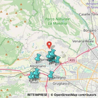 Mappa Zona, 10044 Pianezza TO, Italia (3.88846)