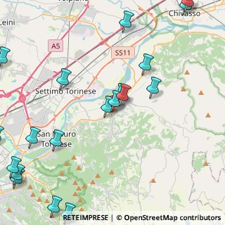 Mappa Via Don Brovero, 10090 Castiglione Torinese TO, Italia (6.0915)