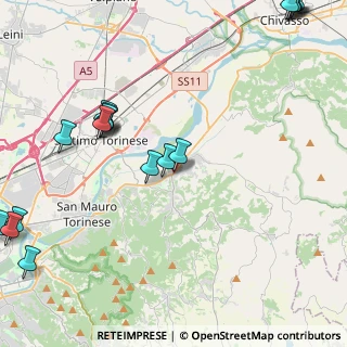 Mappa Via Don Brovero, 10090 Castiglione Torinese TO, Italia (6.531)