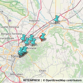 Mappa Via Don Brovero, 10090 Castiglione Torinese TO, Italia (8.0075)