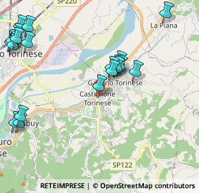 Mappa Via Don Brovero, 10090 Castiglione Torinese TO, Italia (2.6065)