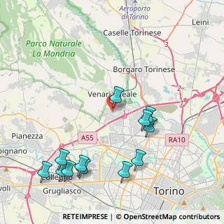 Mappa Via Cervi, 10078 Venaria Reale TO, Italia (4.86167)