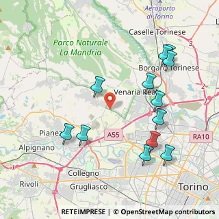 Mappa Strada provinciale Torino Druento km 10+400, 10044 Pianezza TO, Italia (4.3925)