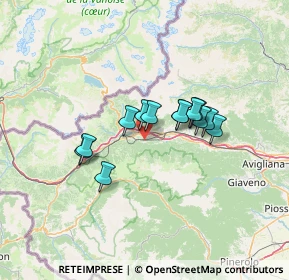 Mappa Via Colle delle Finestre, 10050 Meana di Susa TO, Italia (9.66154)