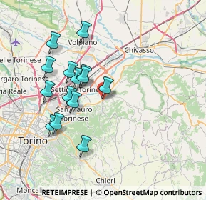 Mappa Via Santa Maria, 10090 Castiglione Torinese TO, Italia (6.87429)