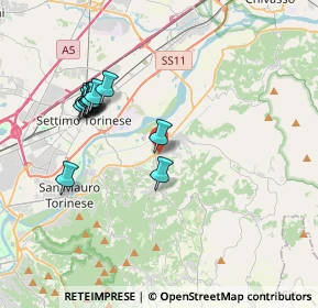 Mappa Via Santa Maria, 10090 Castiglione Torinese TO, Italia (3.63667)