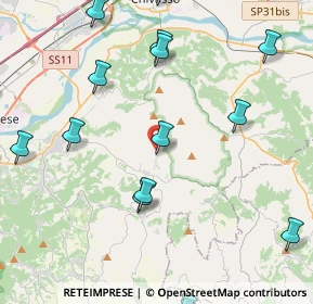 Mappa Via Vignola, 10090 Rivalba TO, Italia (6.2405)