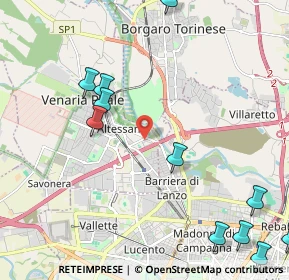 Mappa Via Saragat, 10078 Venaria Reale TO, Italia (2.87273)