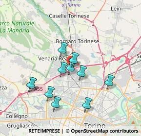 Mappa Via Saragat, 10078 Venaria Reale TO, Italia (3.29091)
