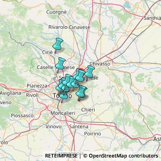 Mappa Corona Verde, 10036 Settimo Torinese TO, Italia (8.36929)