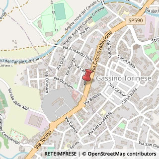 Mappa Via Circonvallazione, 5A, 10090 Gassino Torinese, Torino (Piemonte)