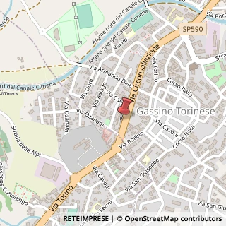 Mappa Via Circonvallazione, 5, 10090 Gassino Torinese, Torino (Piemonte)