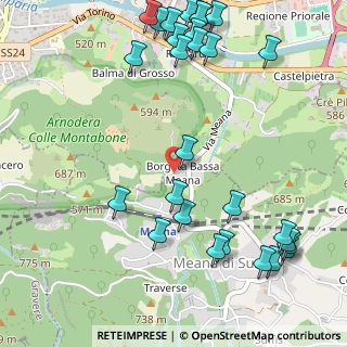 Mappa Via Bassa Meana, 10050 Meana di Susa TO, Italia (0.70214)