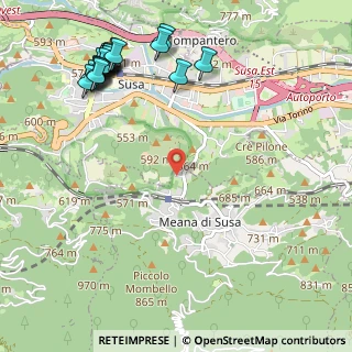 Mappa Via Bassa Meana, 10050 Meana di Susa TO, Italia (1.444)