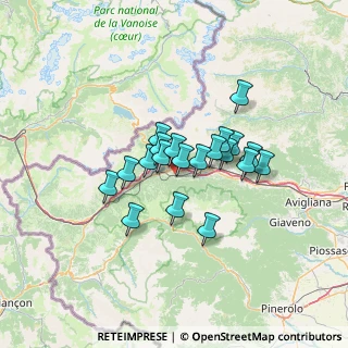 Mappa Via Bassa Meana, 10050 Meana di Susa TO, Italia (9.5035)