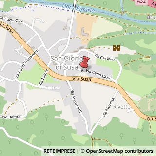 Mappa Via Carlo Carli, 148, 10050 San Giorio di Susa, Torino (Piemonte)
