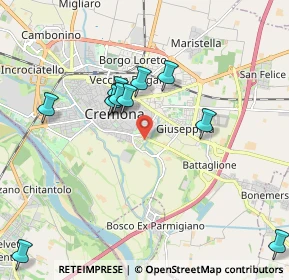 Mappa Via Barezzi, 26100 Cremona CR, Italia (1.99727)